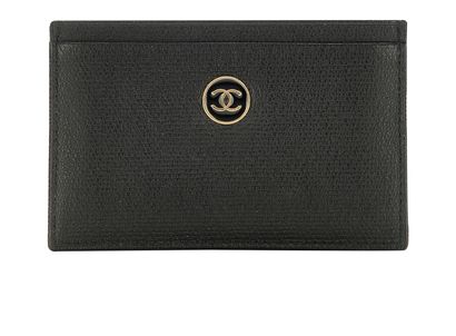 Chanel Vintage CC Button Card Holder, front view